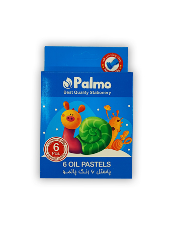کتاب پاستل روغنی 6 رنگ مقوایی Palmo